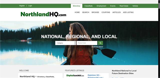 NorthlandHQ.com, Directory, Classifieds, Employment, Events, Rentals, Real Estate, Vehicles